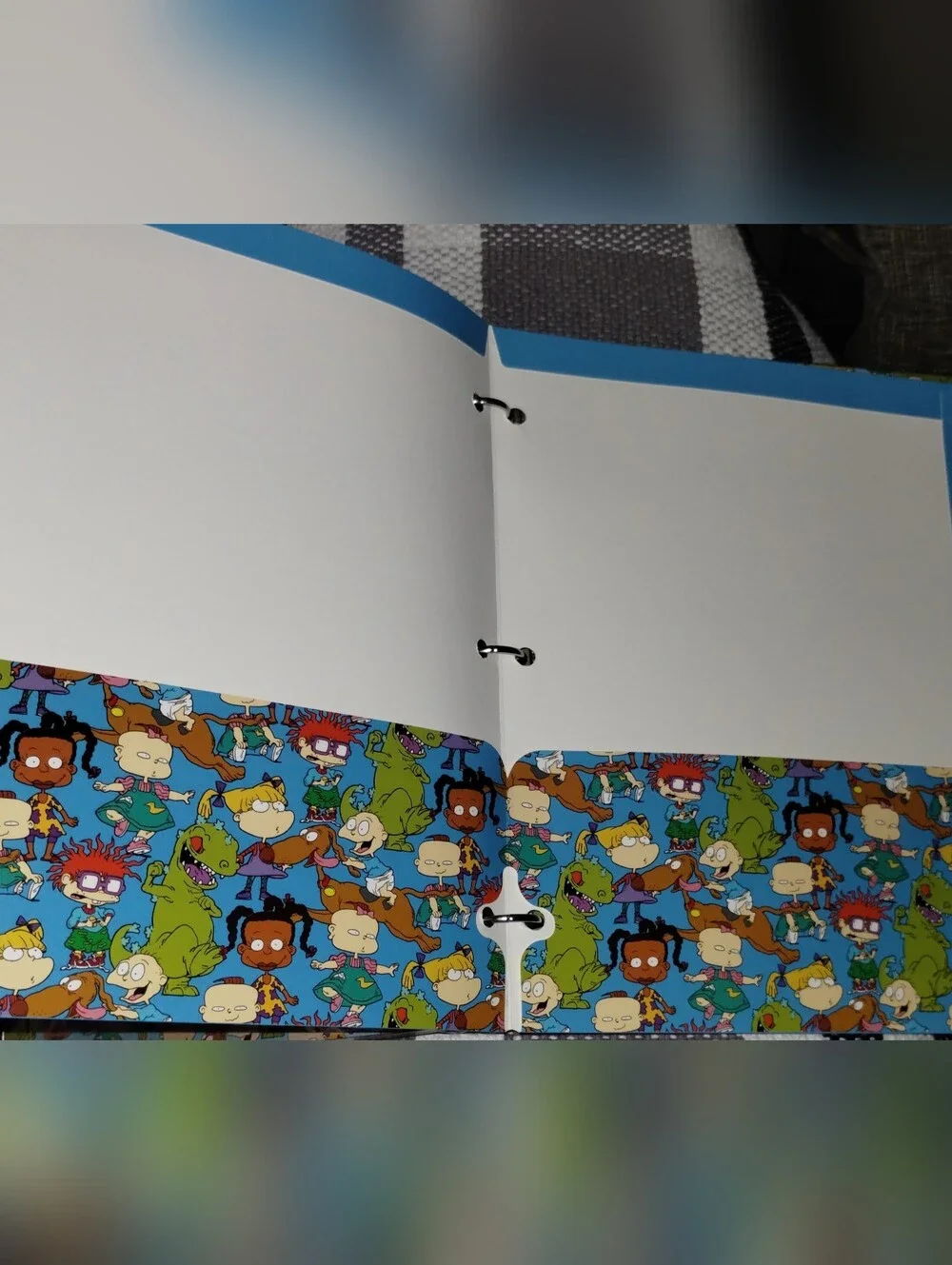 New Rugrats Reptar Rules! 3 Ring Binder Folder, Spiral Notebook & Paper Pad .